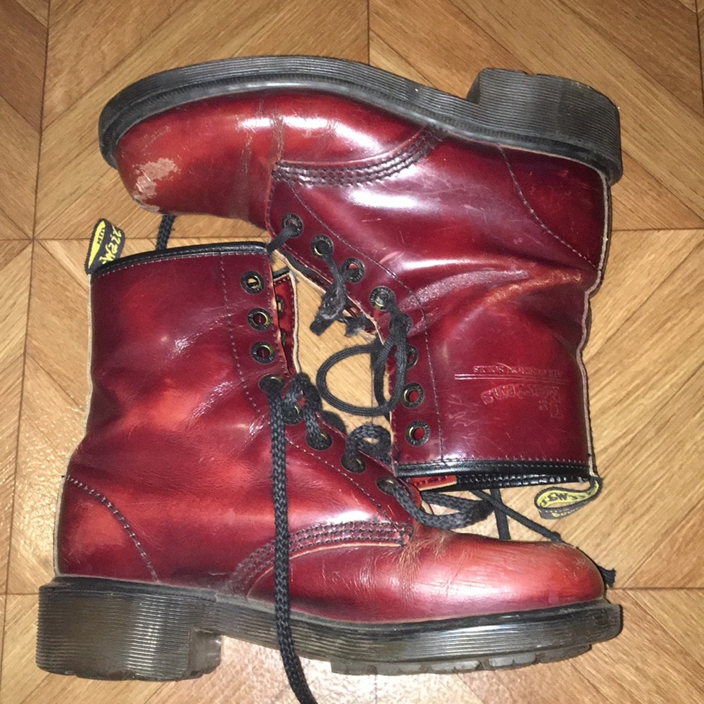 Doc martens size 7 red